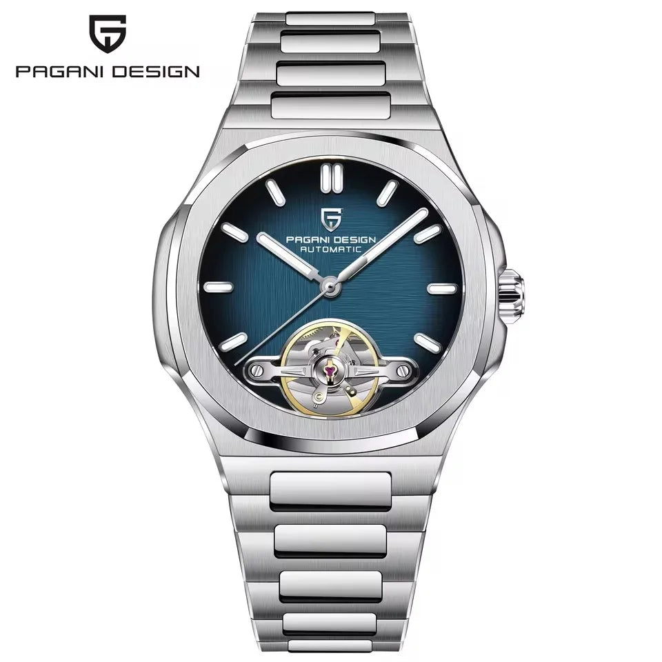 2026 PAGANI DESIGN New Tourbillon Mechanical Watch 316L All Steel Luxury Waterproof Men watch Sapphire Mirror Luminous Man watch