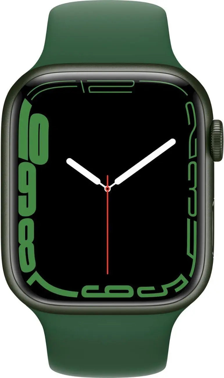 Refurbished Smartwatch with GPS, 45mm Green Aluminum Case and Sport Band, Regular Size