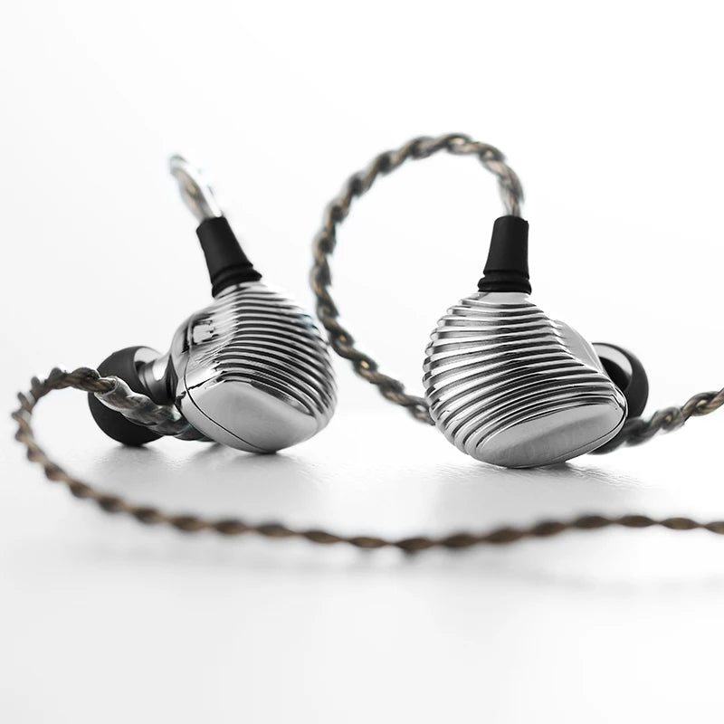 SHANLING ME600 2DD+3BA 5 Hybrid Drivers In-Ear Earphone IEM Hi-Res Audio MMCX 3.5+4.4mm Plug Wired Earbuds Stainless Steel Body