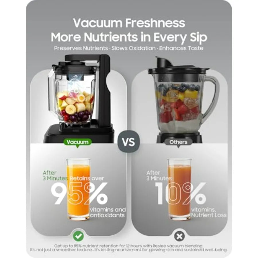 Professional Commercial Vacuum Blender with Quiet Shield 2026 Upgraded 40000 RPM 56oz Eastman Tritan Cup for Smoothie Nut Milk
