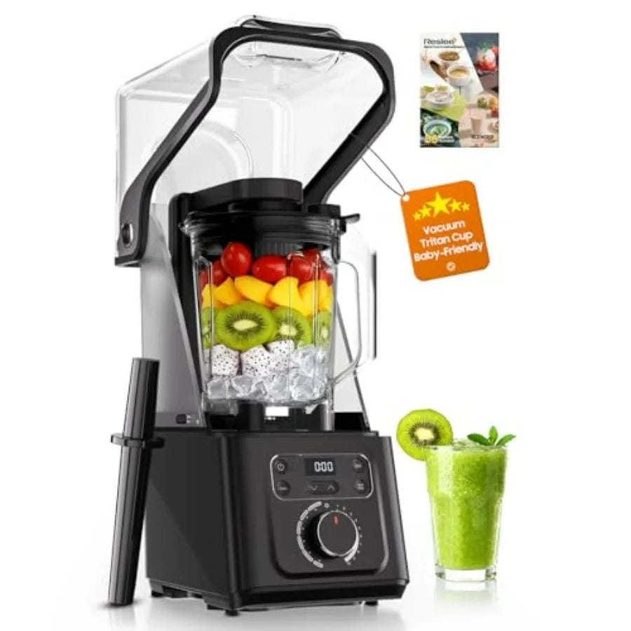Professional Commercial Vacuum Blender with Quiet Shield 2026 Upgraded 40000 RPM 56oz Eastman Tritan Cup for Smoothie Nut Milk
