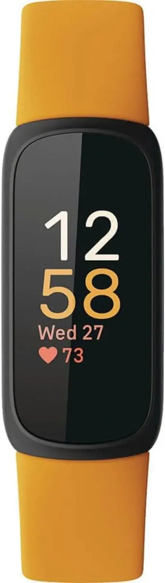 Health & Fitness Tracker with Stress Management, Workout Intensity, Sleep Tracking, Heart Rate Monitor - Morning Glow/Black