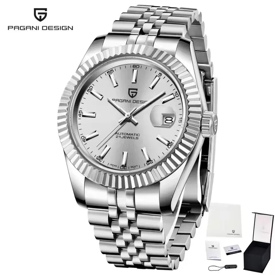 PAGANI DESIGN 42MM Log dating Men Watch Top Brand Luxury Automatic Watch Stainless Steel Waterproof Mechanical Watches For Men