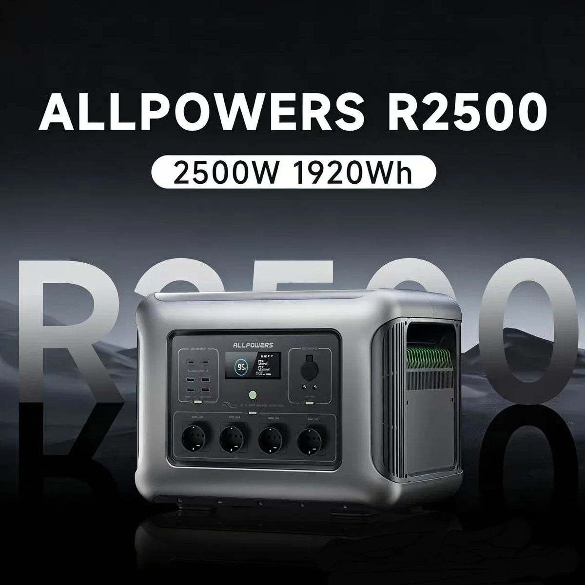 ALLPOWERS R2500 Portable Power Station 1920Wh LiFePO4 Battery 2500W Emergency Household Outdoor Power Supply for RV Travel