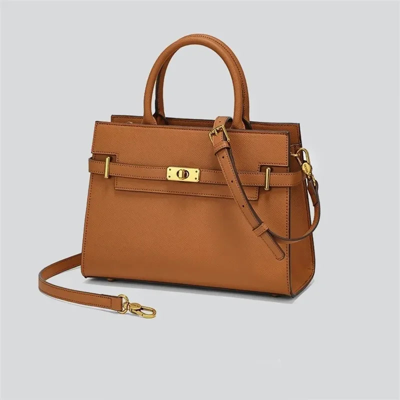 COCIO designer Shoulder Bags New Handheld Solid Color High Quality Womens Genuine Leather Lady Bag