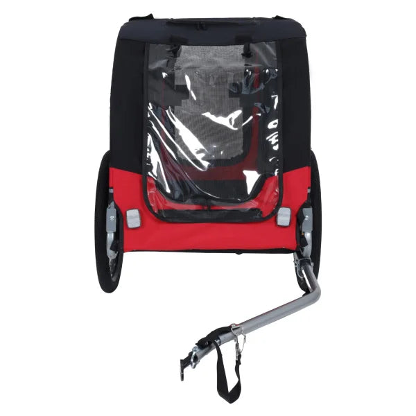 Large Folding Bike Trailer for Dogs – 66LB Capacity All-Terrain Pet Carrier, Durable Steel Frame for