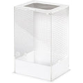 Glass Enclosure for Reptiles: Compact 10x8.5x15 cm Clear Terrarium for Lizards, Tortoises, and Snakes