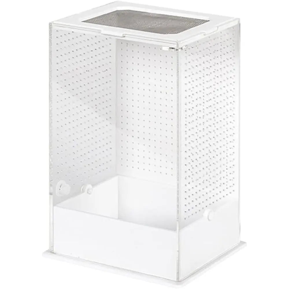 Glass Enclosure for Reptiles: Compact 10x8.5x15 cm Clear Terrarium for Lizards, Tortoises, and Snakes