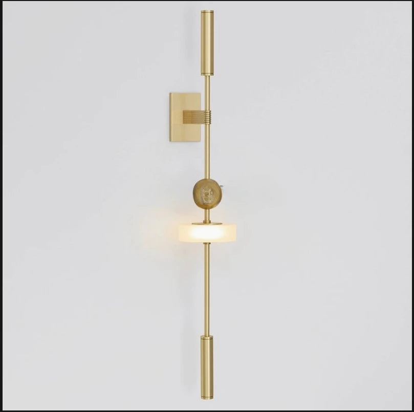 Novelty Brass Wall Light White Acrylic 3 Changeable New Style For Parlor Bathroom Dining Room Bedroom Aisle Dropshipping