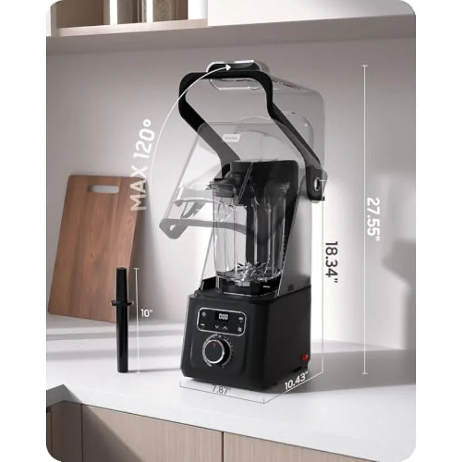 Professional Commercial Vacuum Blender with Quiet Shield 2026 Upgraded 40000 RPM 56oz Eastman Tritan Cup for Smoothie Nut Milk