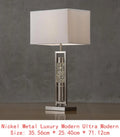 Modern Table Lamp with Water Dancing Light - Sparkling Decorative Home Decor, Satin Night Light for Stylish Interiors