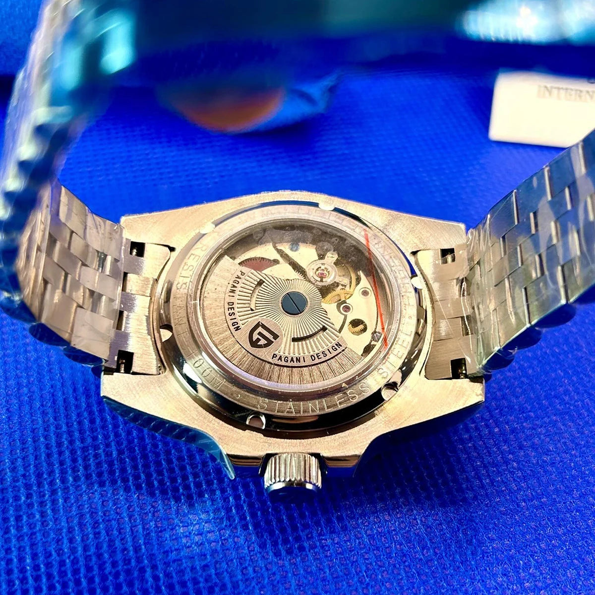 Top PAGANI DESIGN Men's Mechanical Watch Luxury Ceramic bezel Automatic Watch 10bar Waterproof Sapphire Glass GMT men's watch