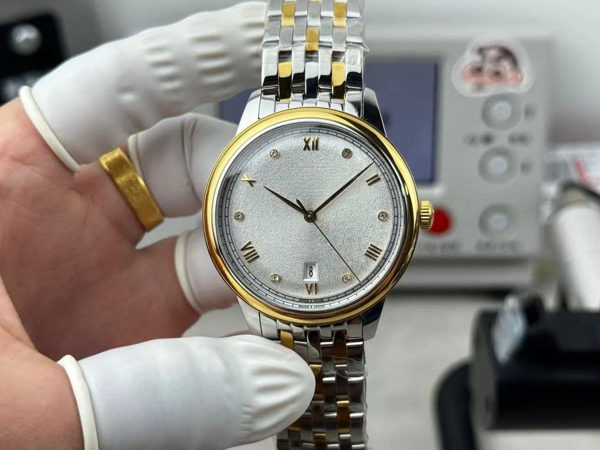 Men's Women's Universal Automatic Mechanical Watch Stainless Steel Water Resistant Diver Antique Calendar Elegant High Quality