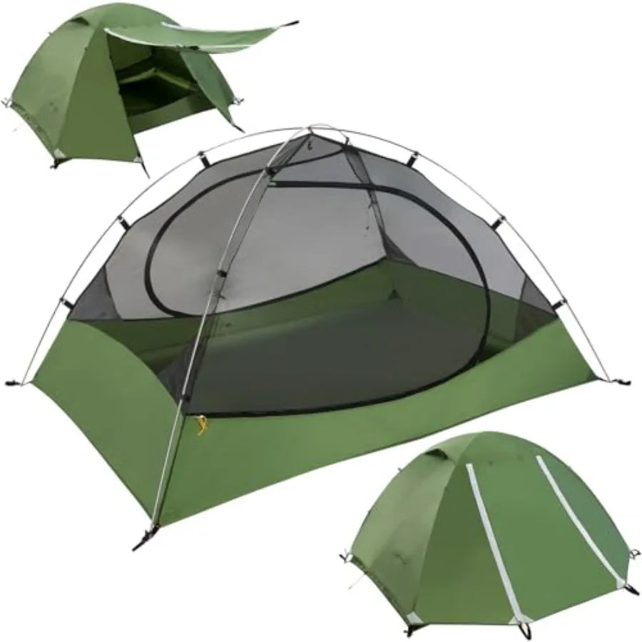 Lightweight Backpacking Tent - 3 Person Ultralight Waterproof Camping Tent, 3 Season Large Size Easy Setup Tent for Family, Outd