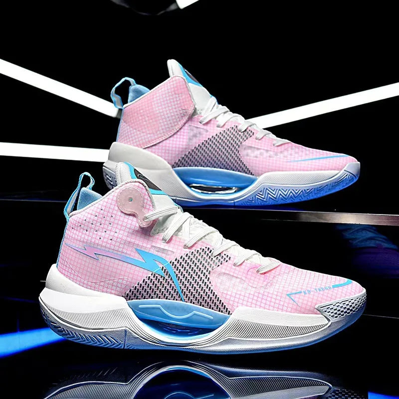 2026 New Fashion Basketball Shoes for Men Women High Top Durable Anti-slip Couple Sneakers Sports Training Casual Shoes