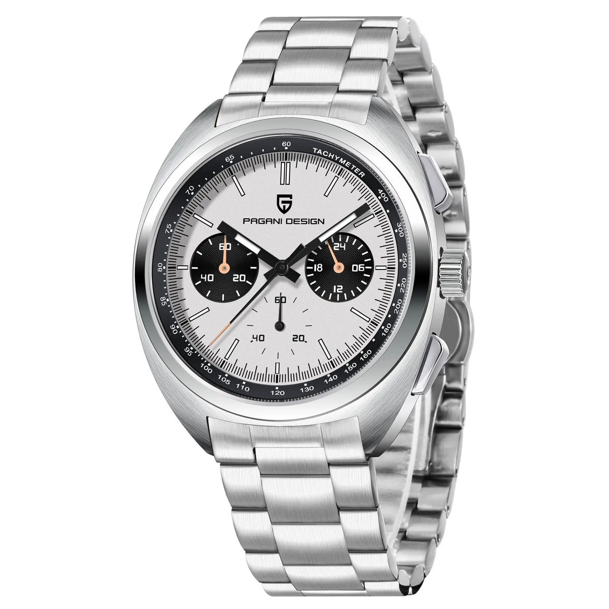 PAGANI DESIGN 2026 New Vibrant Yellow Men Watches Luxury Quartz Wrist Watch For Men Sapphire Speed Chronograph Retro Dial Clock