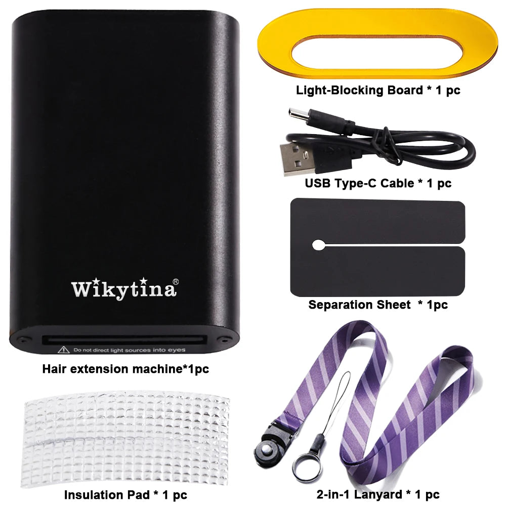 UV Light Hair Extension Kit 2026 with V Light Tools Glue and Curing Lighter for Professional Hair Extensions at Home or Salon