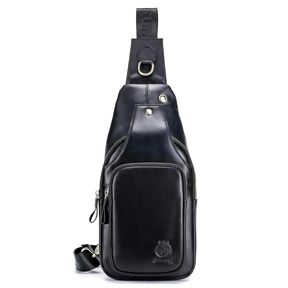 Genuine Leather Sling Bag for Men