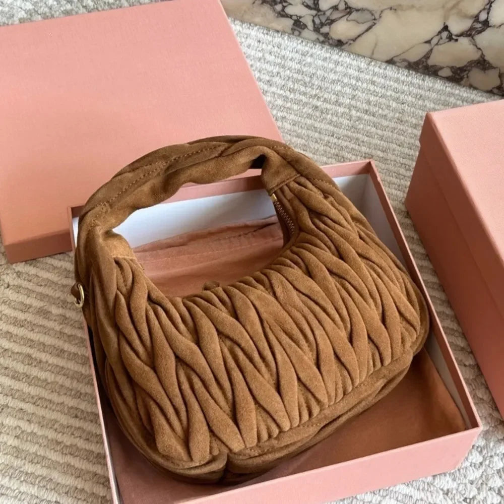 Designer Shoulder CroFashion brand Bag High Quality Leather Zipper Armpit New Autumn Winter womens Suede leather bag