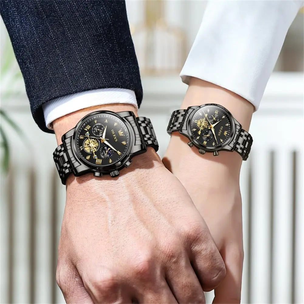 Valentine's Couple Matching Watches Set for Men and Women, Romantic Wedding Gifts, 2-Piece