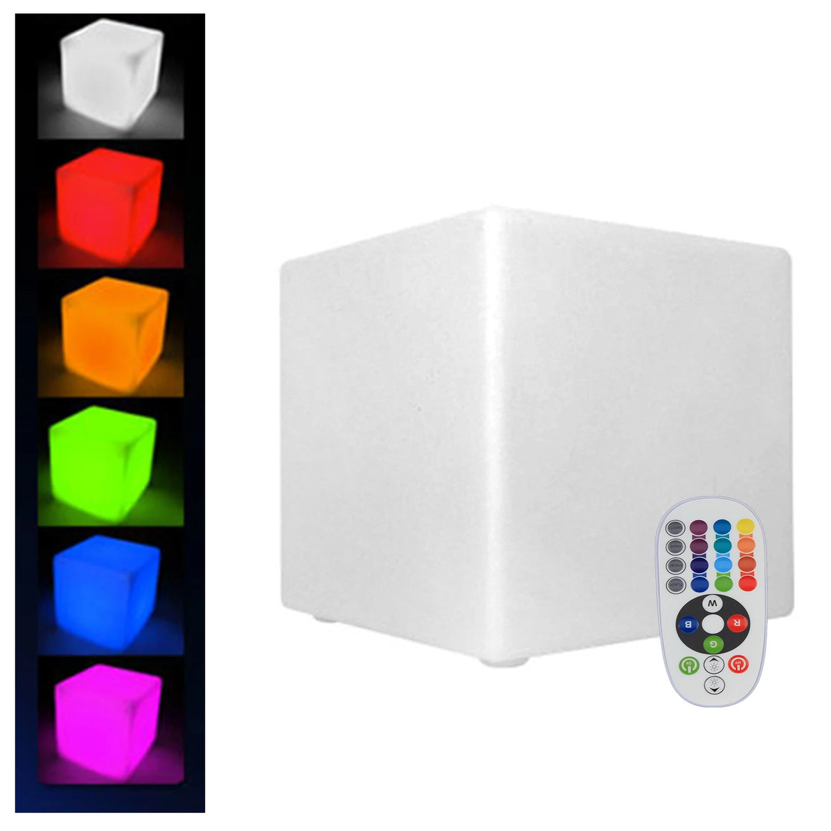 LED Cube Ambience Light 16 RGB Adjustable Light Colors, Remote Control,  Party Atmosphere Maker Environmental Décor Night Light