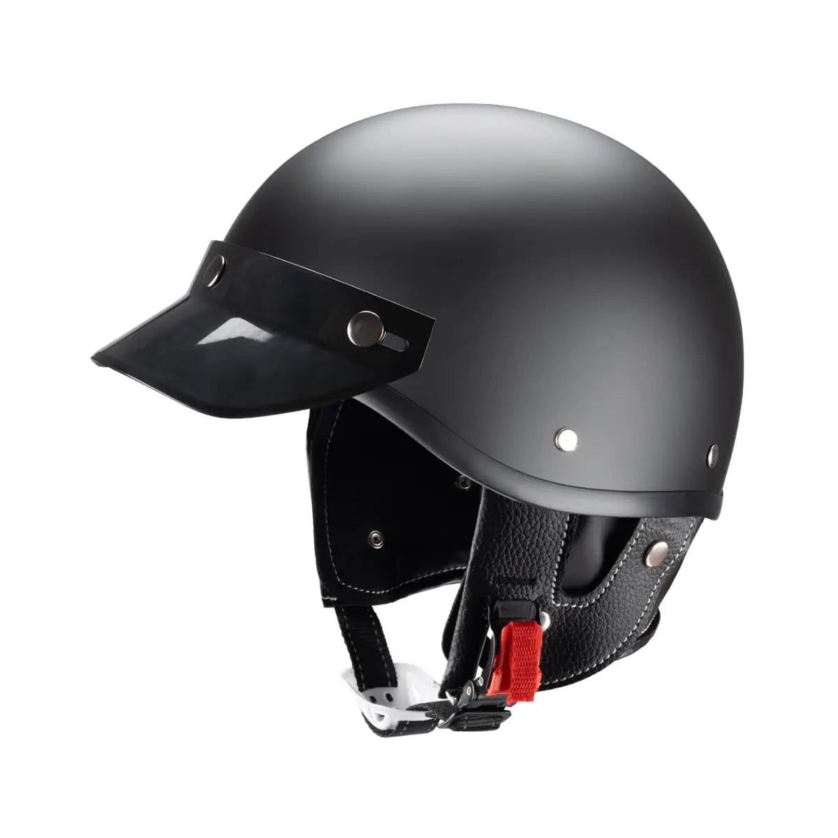 Stylish Vintage Half Helmet – Lightweight Open Face with Breathable Liner, Retro Motorcycle Gear for Urban Riders