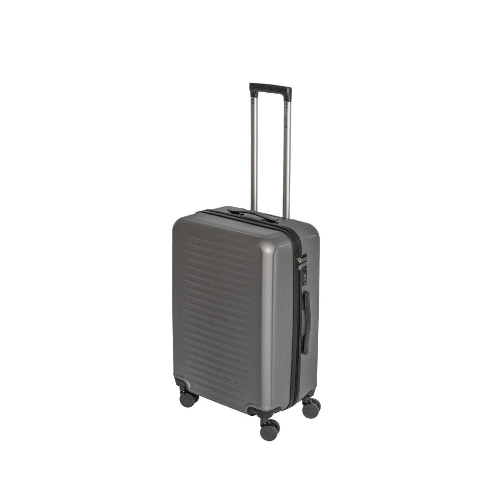 2026 New Design Dark Gray Travel Trolley Case, Lightweight Durable Hardshell Luggage with Spinner Wheels