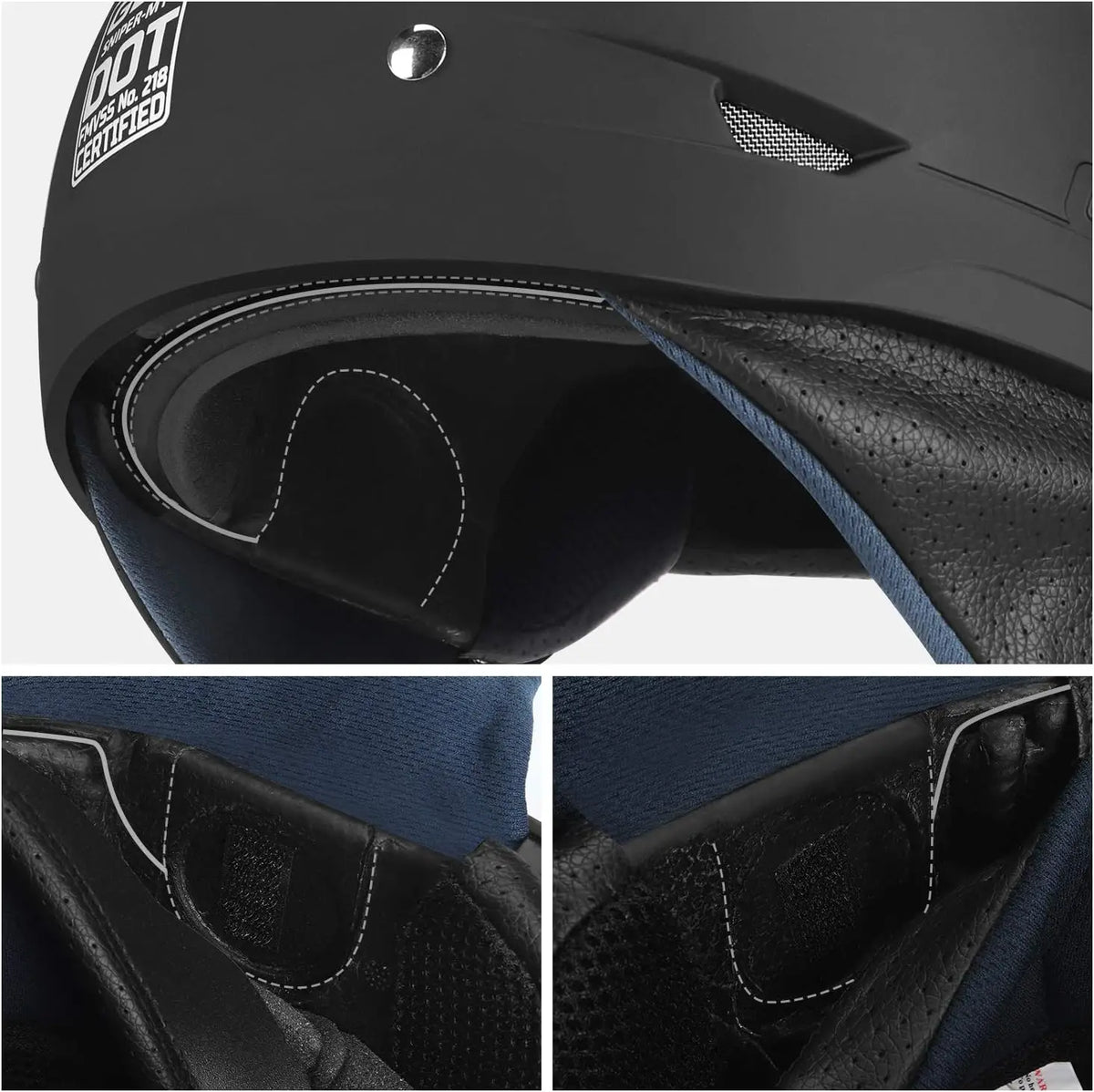 Half face Motorcycle Helmet vintage retro scooter jet helmet Cruiser Vintage Open Face Helmets With Windproof Collar helmet
