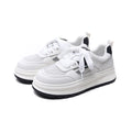 2026 New Women's White Sneakers Breathable Mesh Shoes Thick Sole Platform Casual Shoes Retro Street Style Walking Trainers