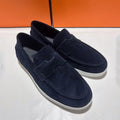 New Men Casual Slip On Loafers Versatile One Step Lazy Shoes Lightweight Wear Resistant Suede Fashion Footwear Comfortable