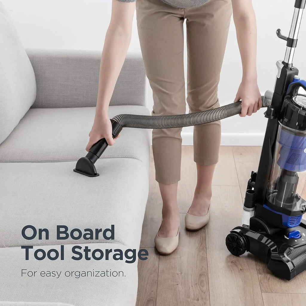 Lightweight Powerful Upright Vacuum Cleaner for Carpet and Hard Floor, PowerSpeed, New Model Blue/Black