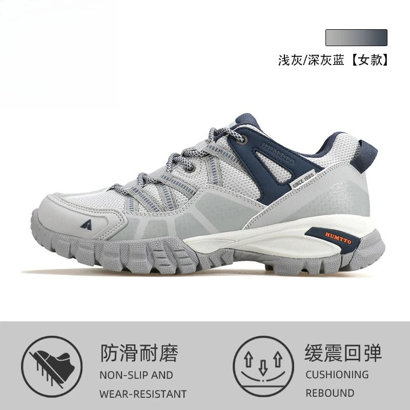 Men Lightweight Hiking Shoes Autumn Winter Breathable Mesh Casual Athletic Walking Sneakers Anti-slip Outdoor Trekking Footwear