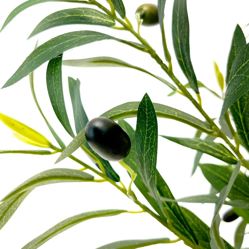 Artificial Olive Tree 7FT with Pot and Moss, Artificial Plants for Home Office Decor