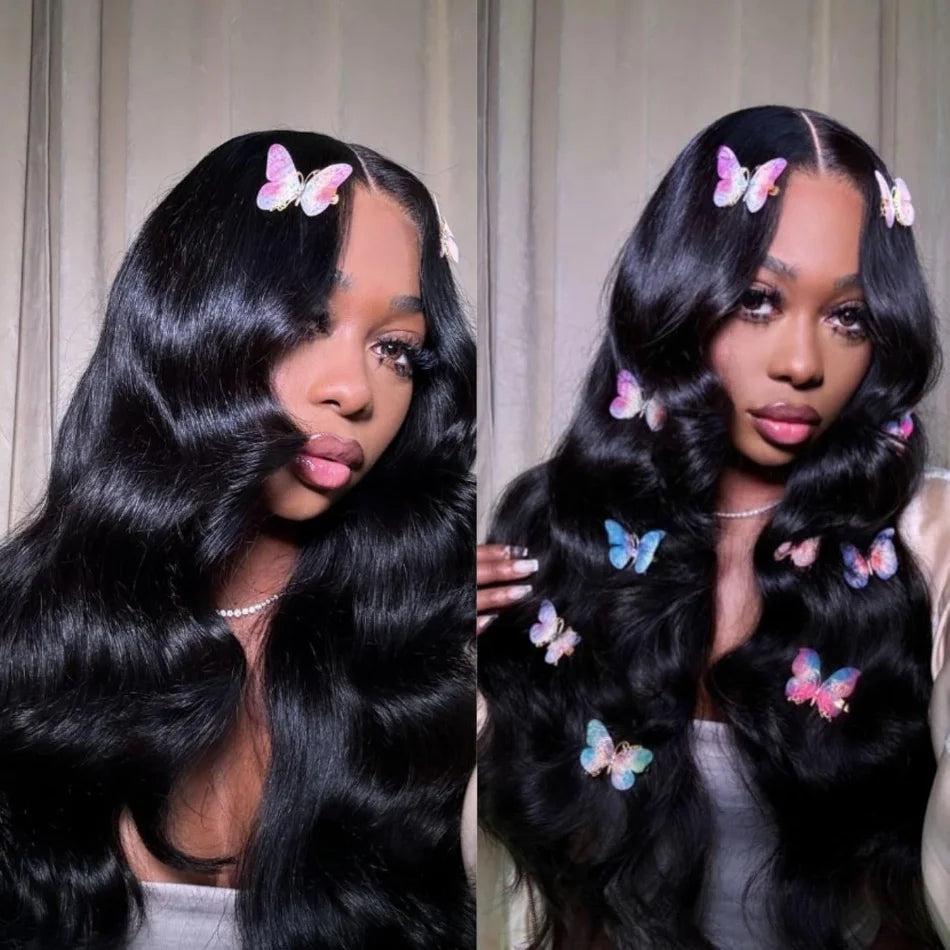 Body Wave Pre-Separated Crochet Hair Extensions Human Hair Knotless Pre-Separated Feather Crochet Braid Hair 26 Inch 2Pcs/120g