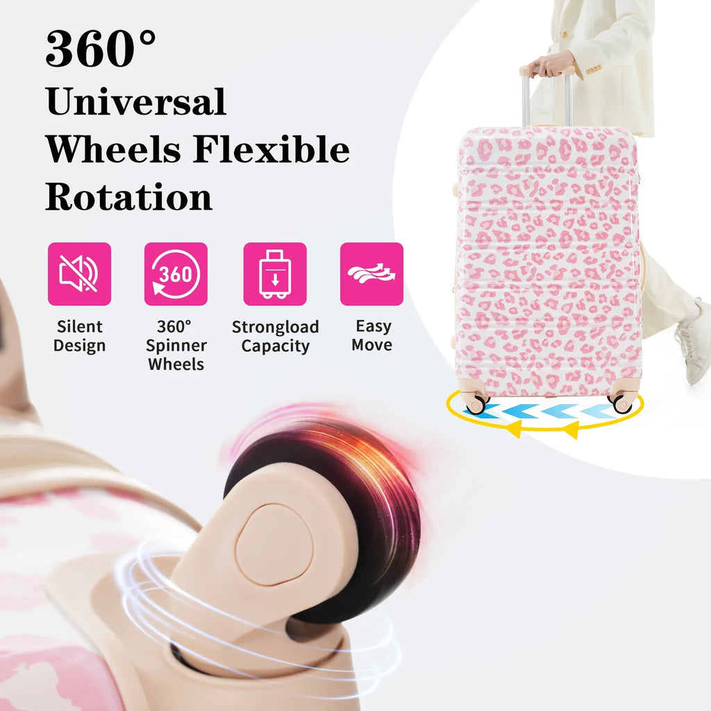 Hardshell Luggage Sets 3 pcs Spinner Suitcase with TSA Lock Lightweight-20"+24"+28" Luggages    carry on luggage