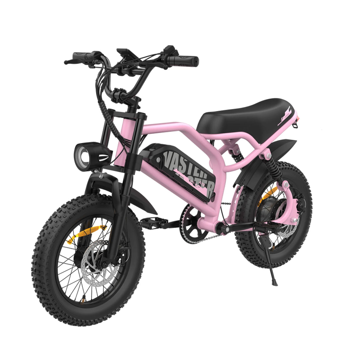 VDL Mountain Electric Bike , 16" Fat Tire Ebike, Wider Seat 800W Peak Motor, Removable Battery, Front Fork Suspension