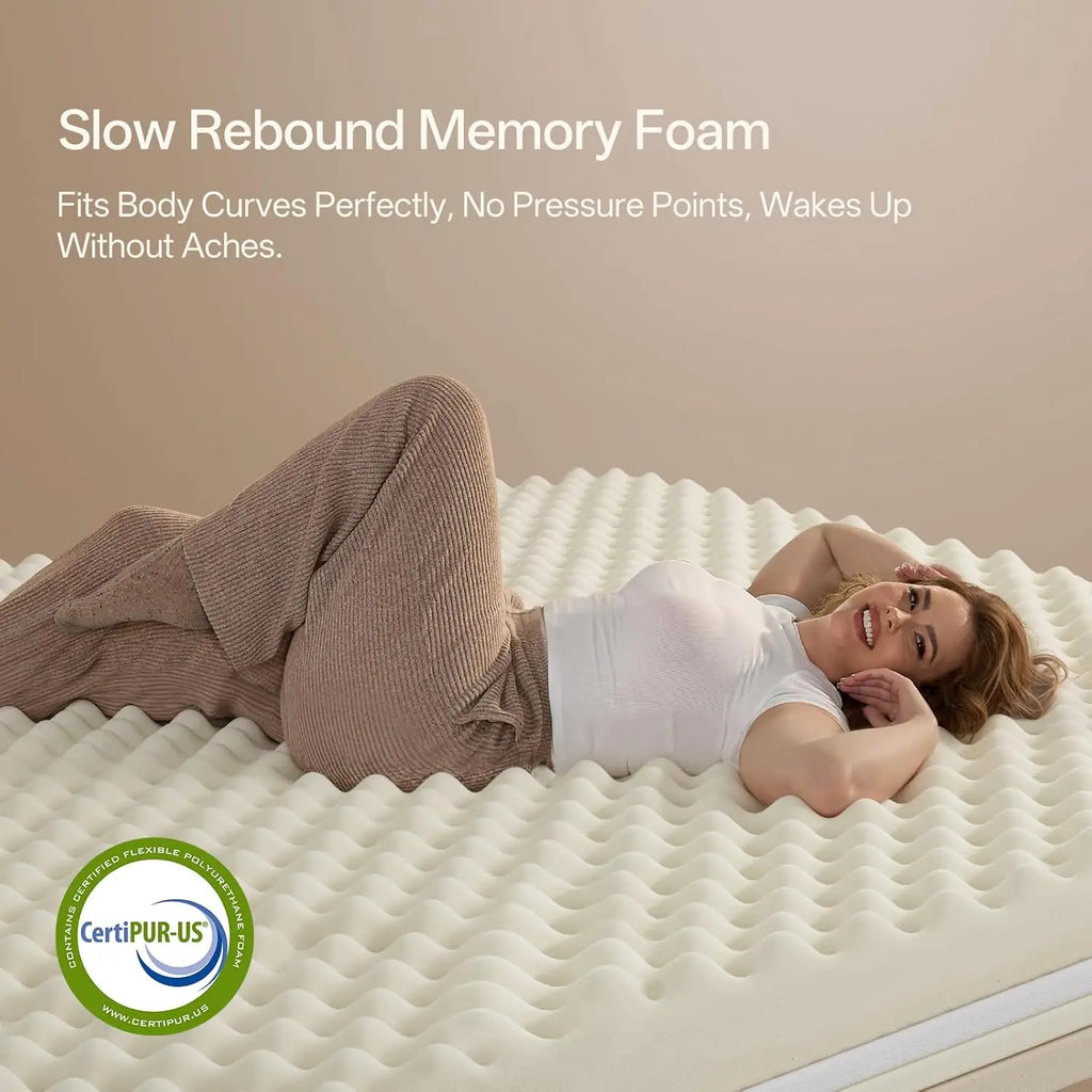 12 Inch Medium Plush Hybrid Mattress Memory Foam Pocket Coils Pressure Relief Motion Isolation Bedroom Use Queen Size Customized