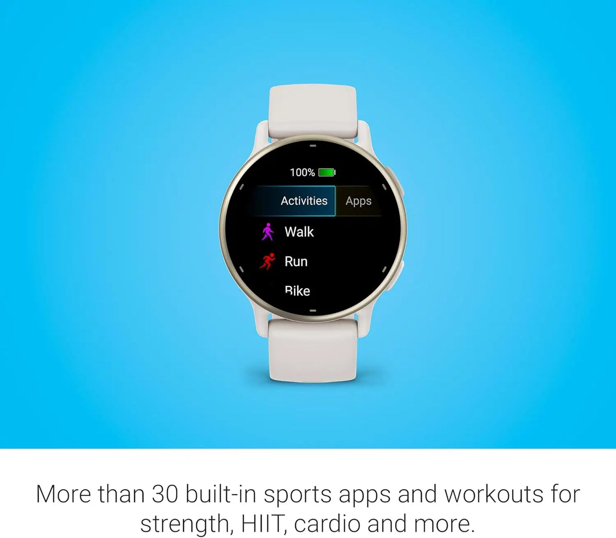 Health & Fitness GPS Smartwatch with AMOLED Display, Up to 11 Days Battery Life in Ivory