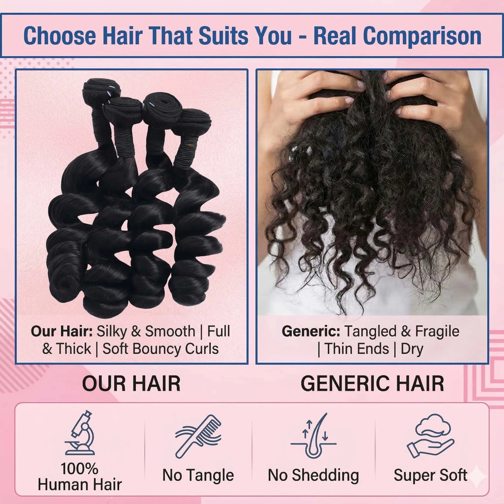 30 32 Inch Loose Wave Human Hair Bundles 3 4 Pcs Deep Wave Real Brazilian Raw Hair Double Bundles Human Hair Weave Extensions