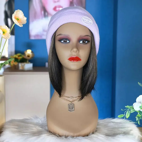 4-Pack Professional Mannequin Head Models - Beige with Red Lips Sturdy Base for Wig Salon Photography Cosmetology School - Dura