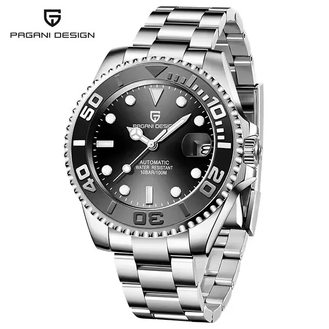 PAGANI DESIGN V2 40MM Luxury Men Mechanical Watch AR Coated Sapphire Glass Stainless steel waterproof Automatic Watches for men
