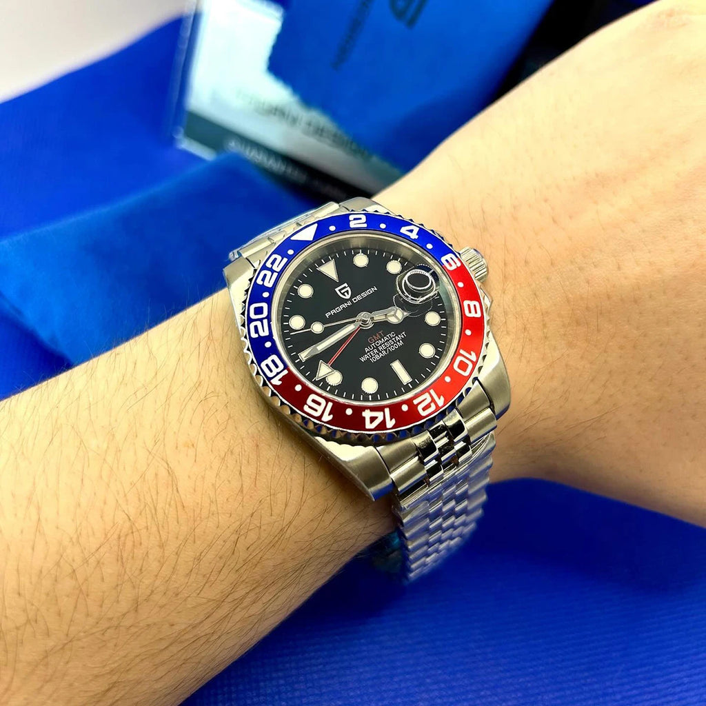 Top PAGANI DESIGN Men's Mechanical Watch Luxury Ceramic bezel Automatic Watch 10bar Waterproof Sapphire Glass GMT men's watch