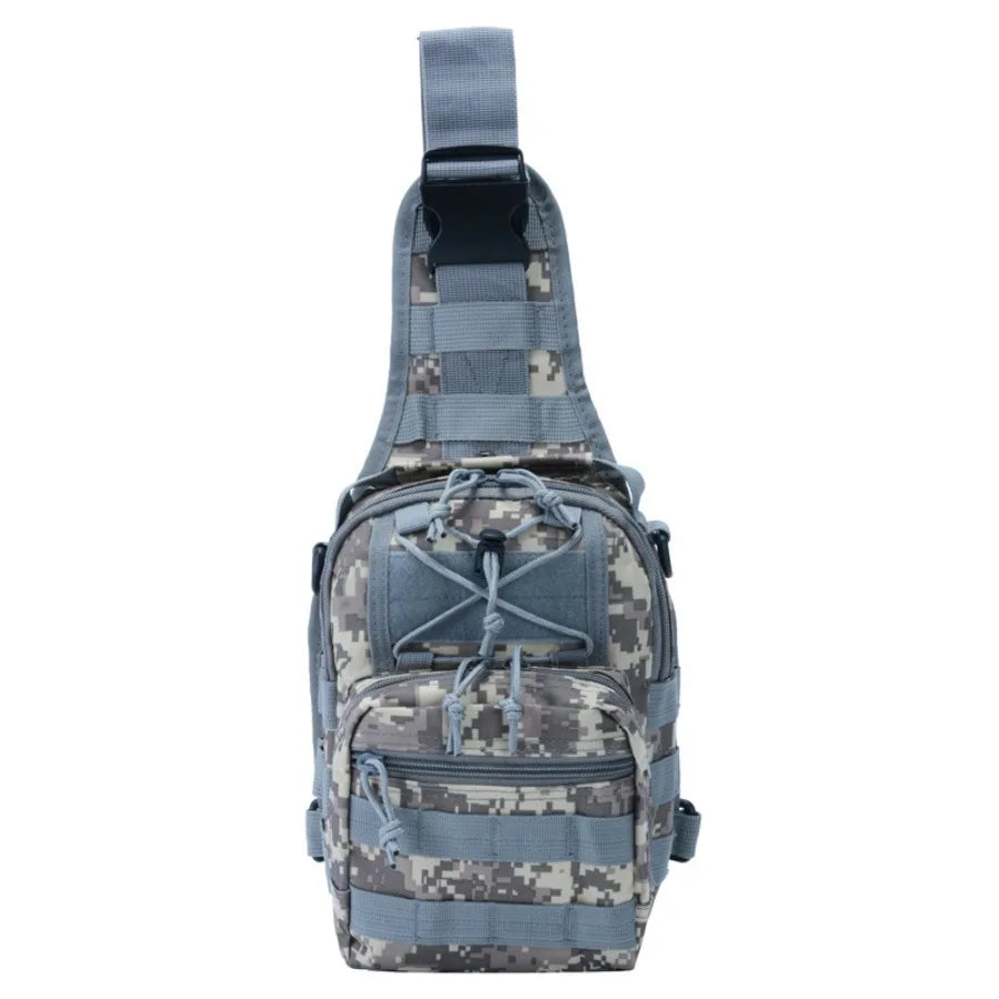【New style】Outdoor lightweight hiking bag multi-functional single-shoulder -body riding fitness sports chest bag military fan t