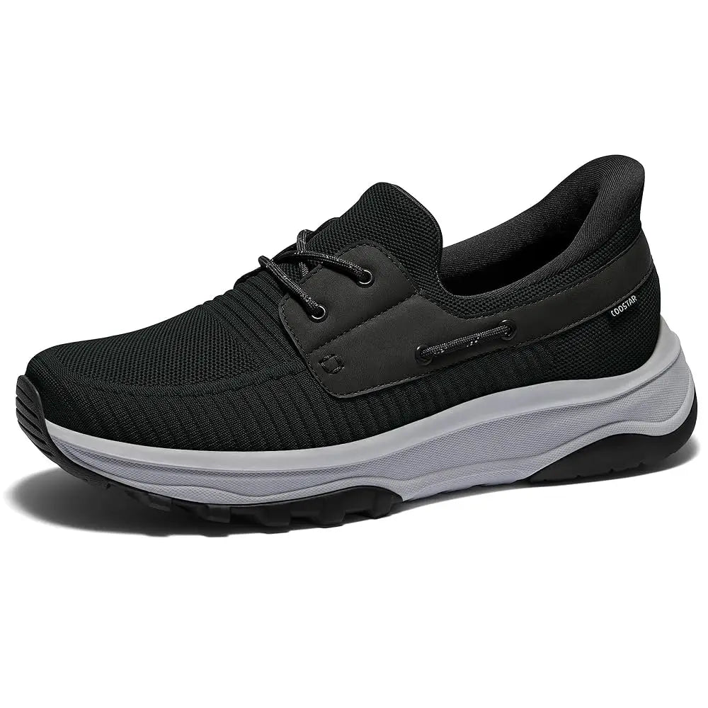 Slip On Shoes for Men Orthopedic Walking Shoe with Arch Support Hands Free Loafers Casual