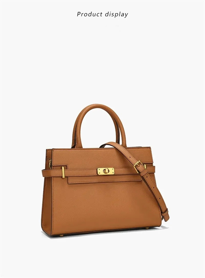 COCIO designer Shoulder Bags New Handheld Solid Color High Quality Womens Genuine Leather Lady Bag