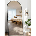 76 x 34 Arched Full-Length Mirror - Large Floor Mirror with Metal Stand for Hanging or Leaning, Ideal for Vanity and Living Spac