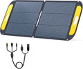 110W 19V Portable Solar Panel for Solar Generator, Foldable IP67 Waterproof with 23% High Efficiency and Adjustable Kickstands