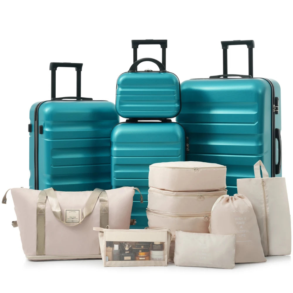 Hardshell Luggage Set - Lightweight & Durable Suitcases with Dual Spinner Wheels Carry-On & Check-In Sizes for Travel & Business