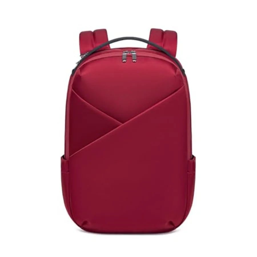 Origami Laptop Backpack for Work and Travel - Fits 16 MacBook Pro - Lightweight Business Bag - Men and Women Crimson Red