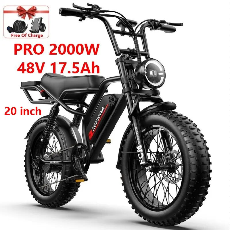 New 2000w Men\'s Electric Mountain Bike,20 26 Inch Free Shipping Certified Ul2849 30-50mph 30-60mile 48v,for Electric Bicycle